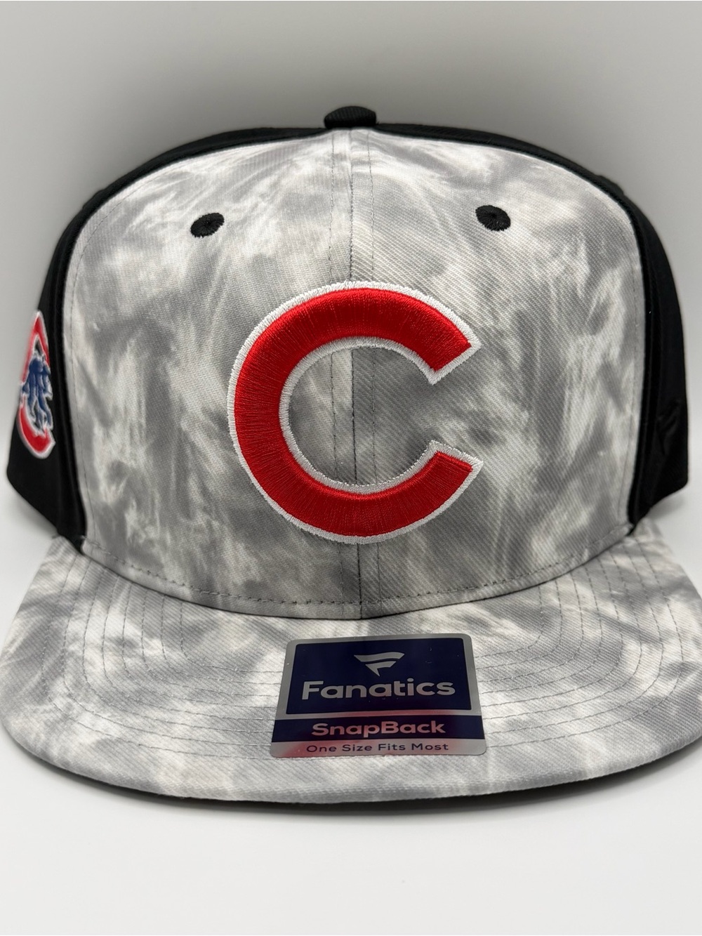 Chicago Cubs MLB Fanatics Smoke Dye Snapback Hat Gray Cap OSFM